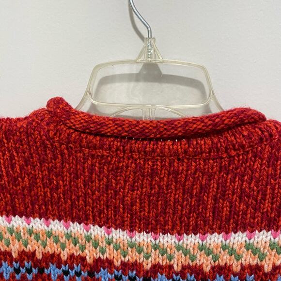 Carolyn Taylor Fair Isle Sweater SIZE LARGE Pullover Colorful Soft Acrylic Knit - Picture 4 of 7